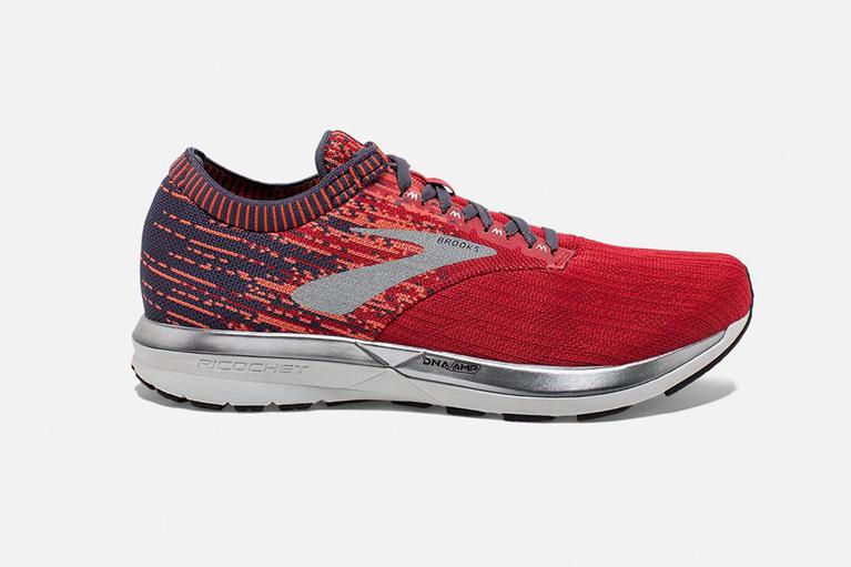 Brooks Men's Ricochet Road Running Shoes - Red (PRWG52940)